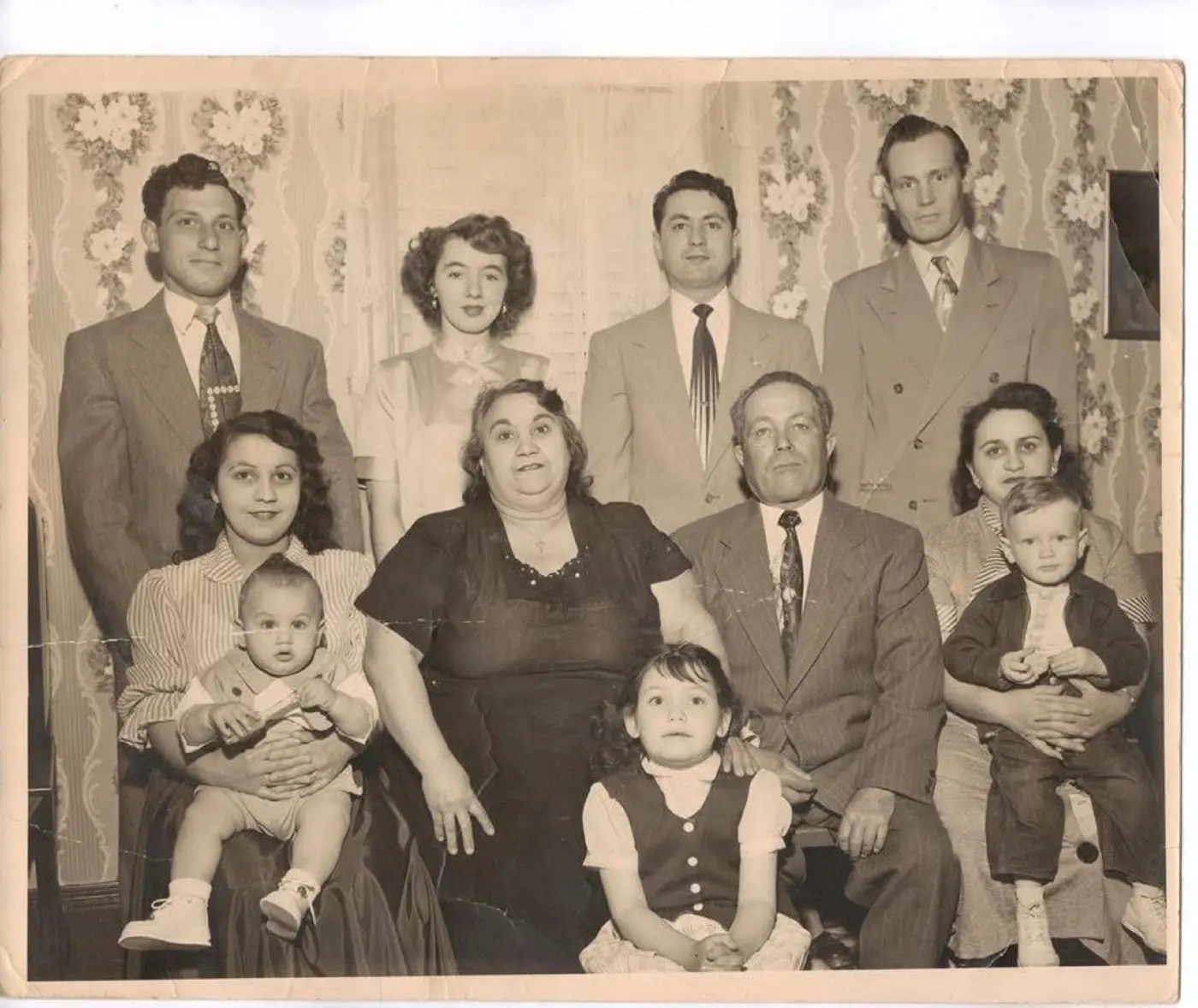 An old photograph of the family